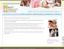 Tablet Screenshot of barriefertilitycentre.com